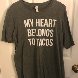 My heart belongs to tacos T-shirt